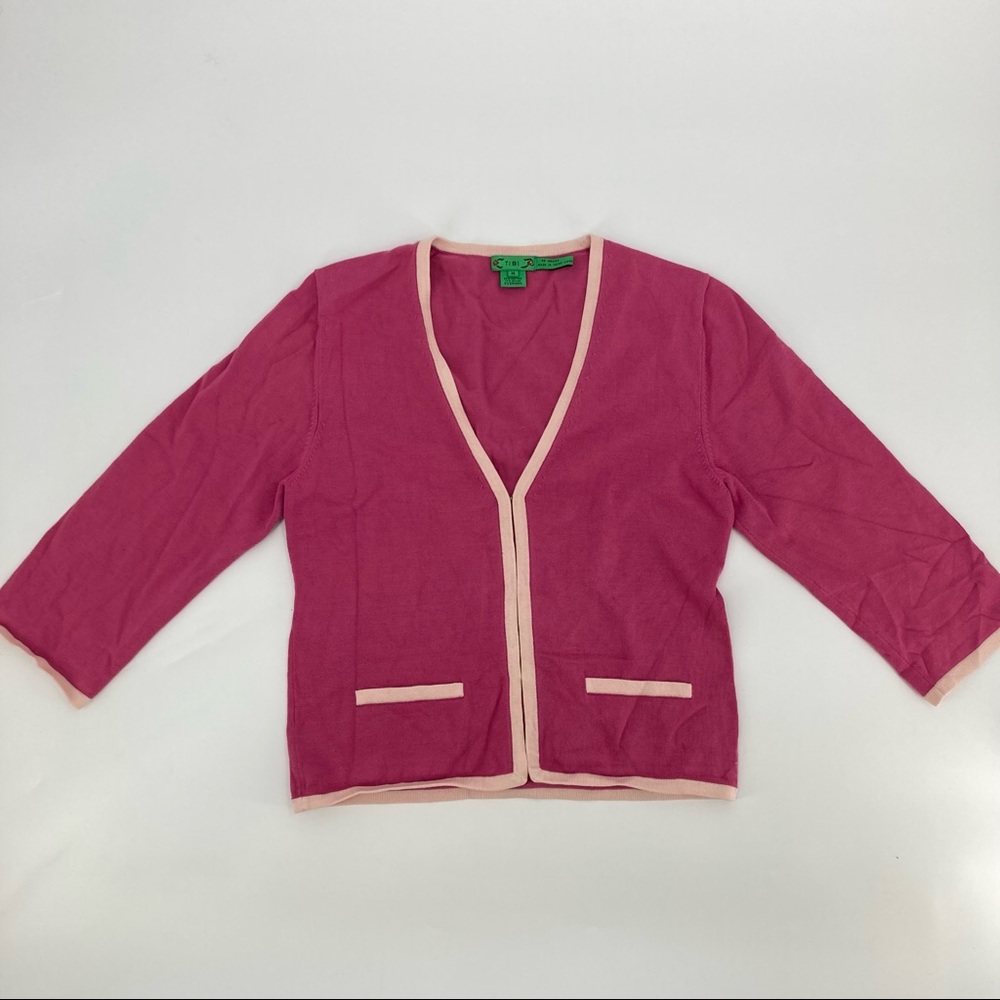 Tibi Cotton Blend Cardigan Sweater - Size Medium